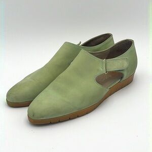 Umberto Mari by Coldwater Creek Women’s Shoes Light Green Suede Leather Size 9.5